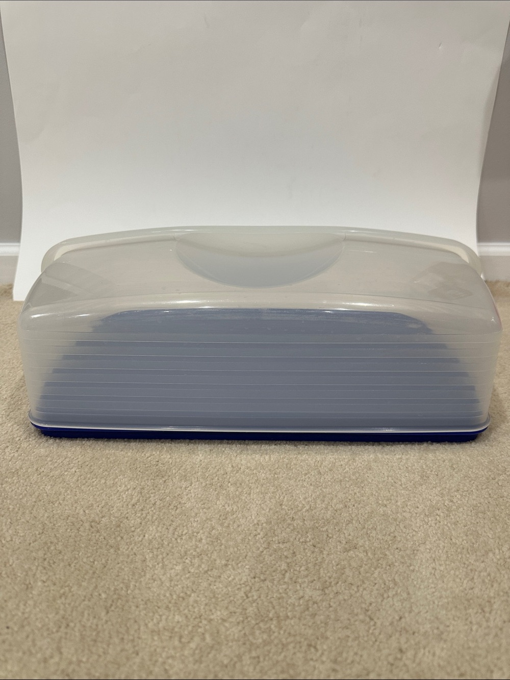 Rectangular Tupperware Duo Cake and Cupcake Carrier